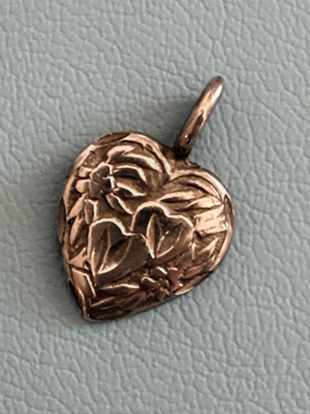 Vintage Floral Heart Pendant Charm - Sterling Silver Marked 925 Llc?